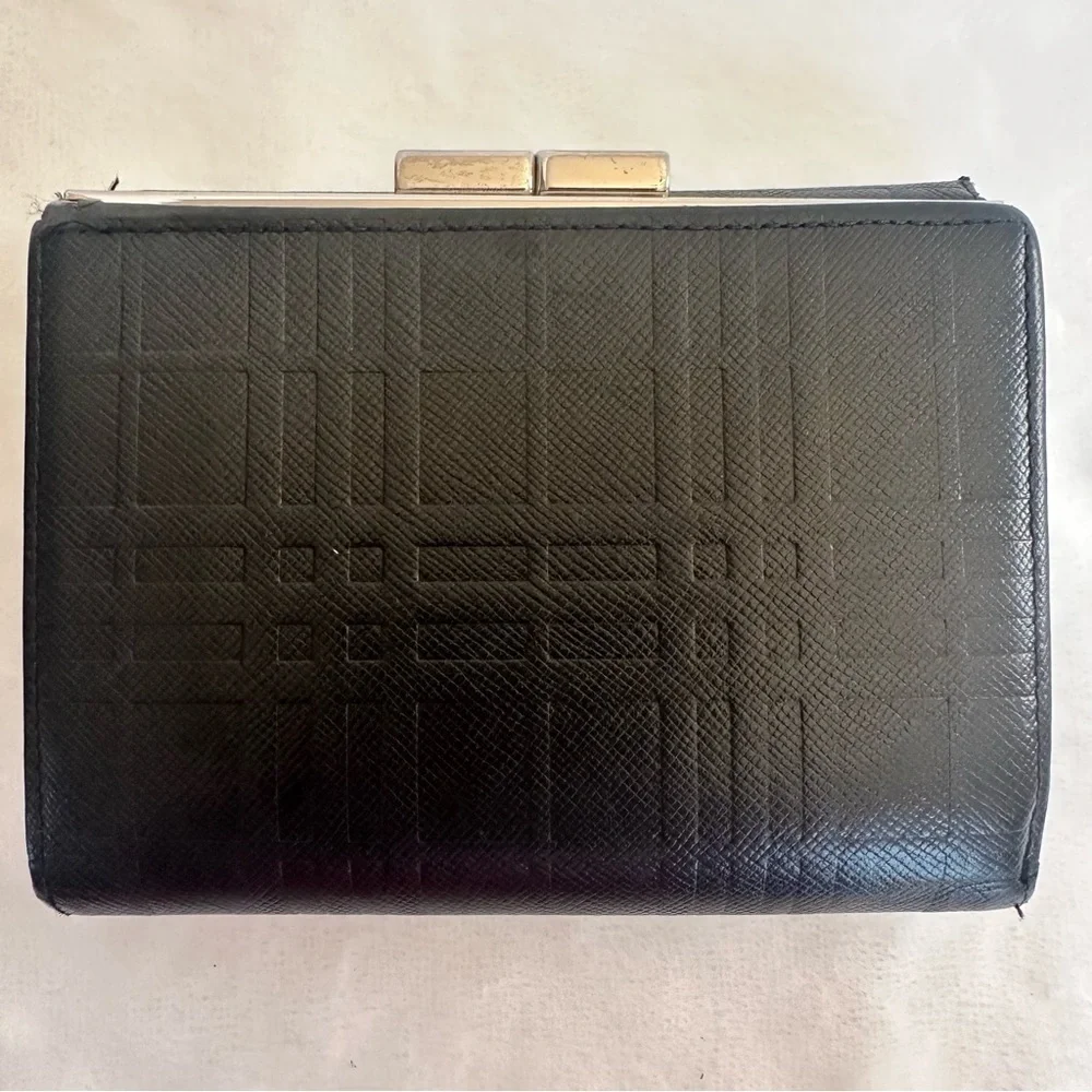 Burberry Black Leather Bifold Wallet